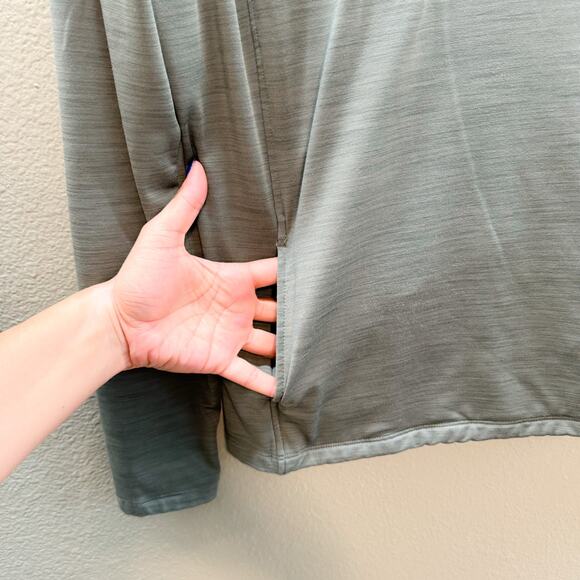 Eddie Bauer Green Space Dye 1/4 Performance Pullover Jacket - Large - Picture 2 of 8